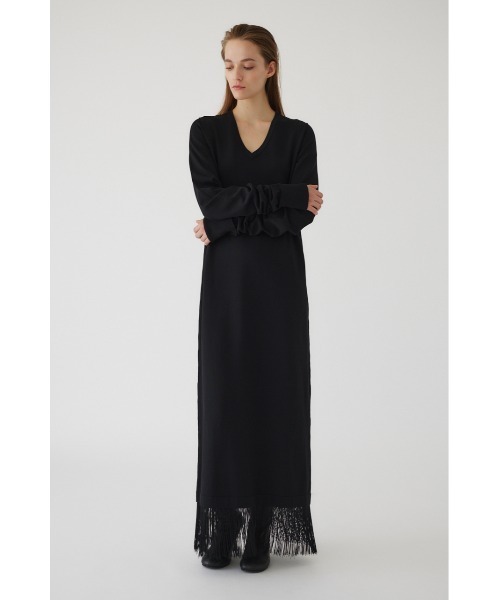 美品　rimark リムアーク フリンジフレアドレス 38 RIM.ARK（リムアーク）の「Fringe flare dress フリンジフレ