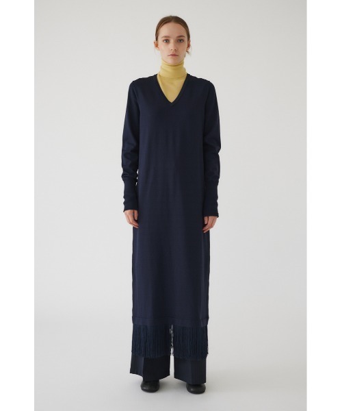 RIM.ARK（リムアーク）の「Fringe flare dress フリンジフレアドレス（ワンピース・レディース・ネイビー/ブルー/ブラック・38/36）」の21枚目の写真