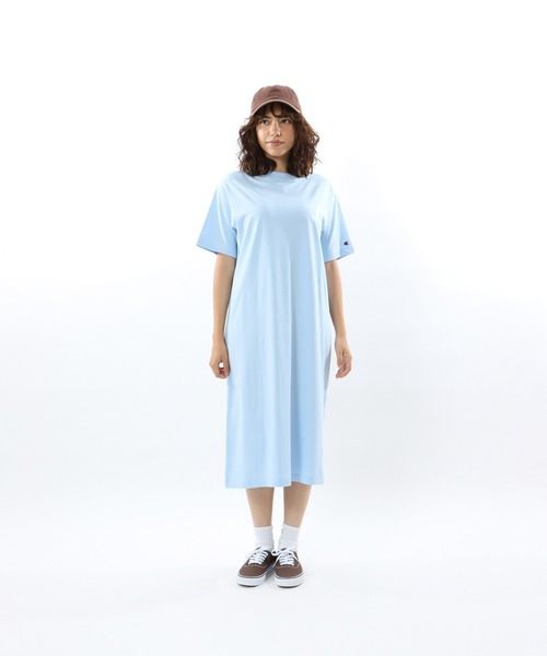 Champion(チャンピオン)の「【Champion/チャンピオン】レディース ワンピース(ワンピース・レディース・ネイビー/グリーン/ライトイエロー/ライトブルー・MEDIUM/LARGE)」の10枚目の写真