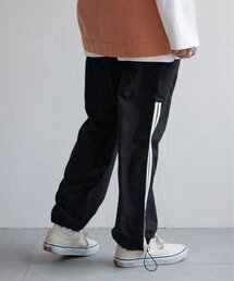 ポプリンライン入りカーゴパンツ