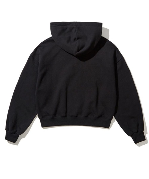 LOWBI（ロウビ）の「LOWBI／シグネチャロゴフーディー（裏起毛）（パーカー・レディース・ブラック/ライトグレー・FREE）」の13枚目の写真