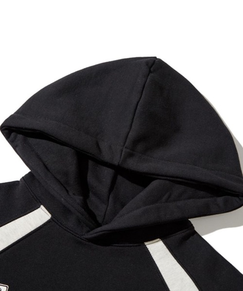 LOWBI（ロウビ）の「LOWBI／シグネチャロゴフーディー（裏起毛）（パーカー・レディース・ブラック/ライトグレー・FREE）」の14枚目の写真