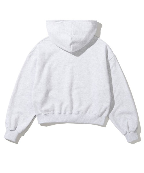 LOWBI（ロウビ）の「LOWBI／シグネチャロゴフーディー（裏起毛）（パーカー・レディース・ブラック/ライトグレー・FREE）」の19枚目の写真