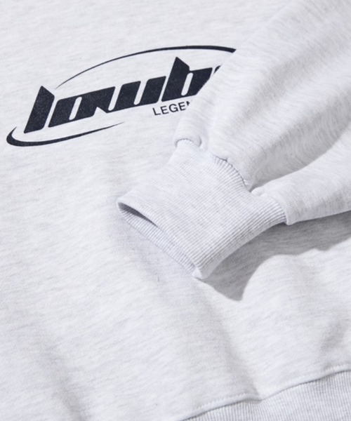 LOWBI（ロウビ）の「LOWBI／シグネチャロゴフーディー（裏起毛）（パーカー・レディース・ブラック/ライトグレー・FREE）」の21枚目の写真