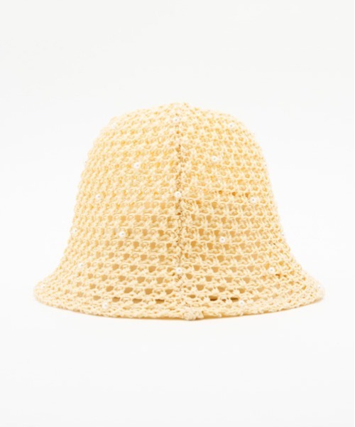 Casselini（キャセリーニ）の「Casselini(キャセリーニ)ドットビーズサマーハット（ハット・レディース・ブラック/ベージュ/ブラウン・FREE）」の8枚目の写真