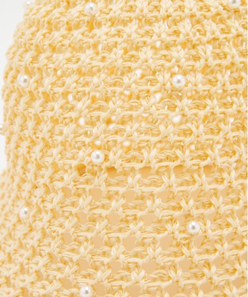 Casselini（キャセリーニ）の「Casselini(キャセリーニ)ドットビーズサマーハット（ハット・レディース・ブラック/ベージュ/ブラウン・FREE）」の11枚目の写真