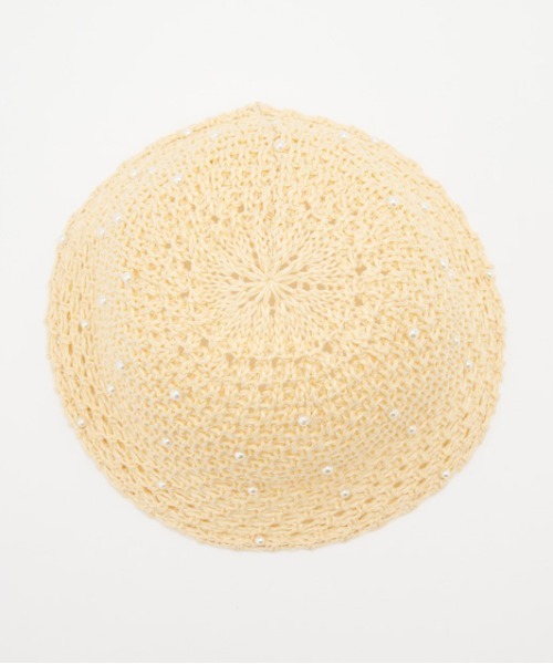 Casselini（キャセリーニ）の「Casselini(キャセリーニ)ドットビーズサマーハット（ハット・レディース・ブラック/ベージュ/ブラウン・FREE）」の7枚目の写真