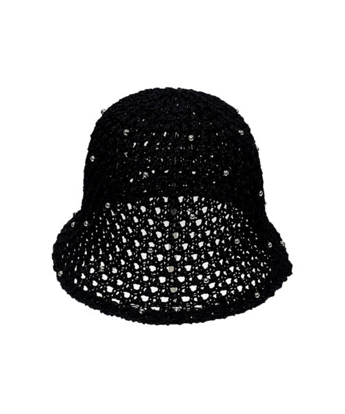 Casselini（キャセリーニ）の「Casselini(キャセリーニ)ドットビーズサマーハット（ハット・レディース・ブラック/ベージュ/ブラウン・FREE）」の4枚目の写真