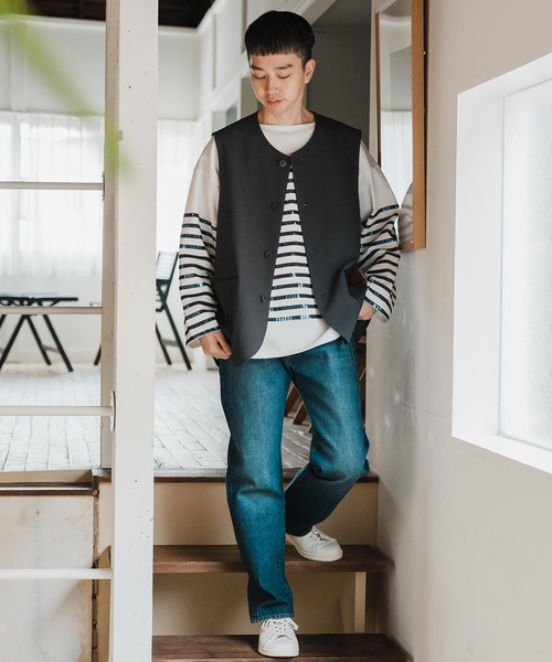 EDIFICE(エディフィス)の「Vintage mills ジレ(ベスト・メンズ・グレー/ブラック・MEDIUM/LARGE)」の13枚目の写真