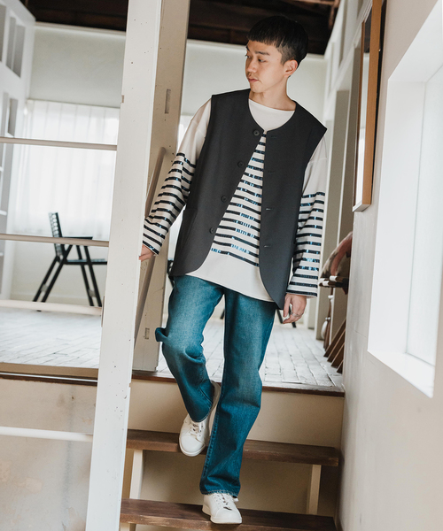 EDIFICE(エディフィス)の「Vintage mills ジレ(ベスト・メンズ・グレー/ブラック・MEDIUM/LARGE)」の14枚目の写真