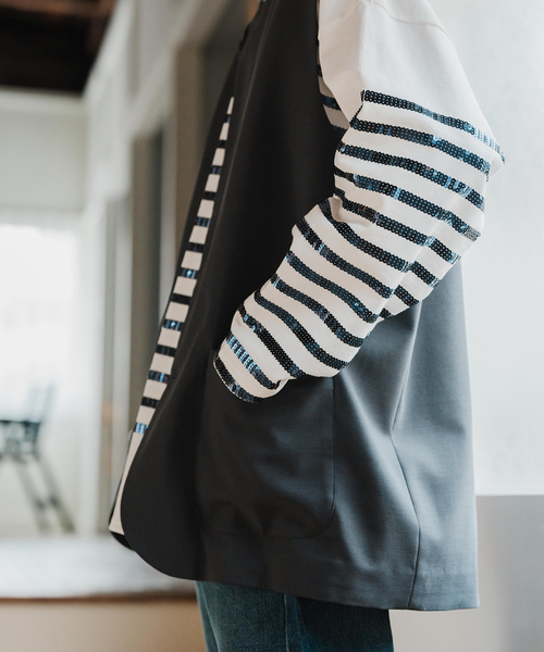 EDIFICE(エディフィス)の「Vintage mills ジレ(ベスト・メンズ・グレー/ブラック・MEDIUM/LARGE)」の19枚目の写真