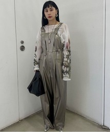 Ameri（アメリ）の「LIKE WORKER SYNTHETIC LEATHER PANTS