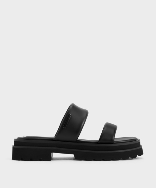 CHARLES & KEITH（チャールズ & キース）の「Tattie タッチ パッフィーストラップサンダル（サンダル・レディース・ライトベージュ/ブラック・22.5cm/25cm/24.5cm/23.5cm/23cm）」の13枚目の写真