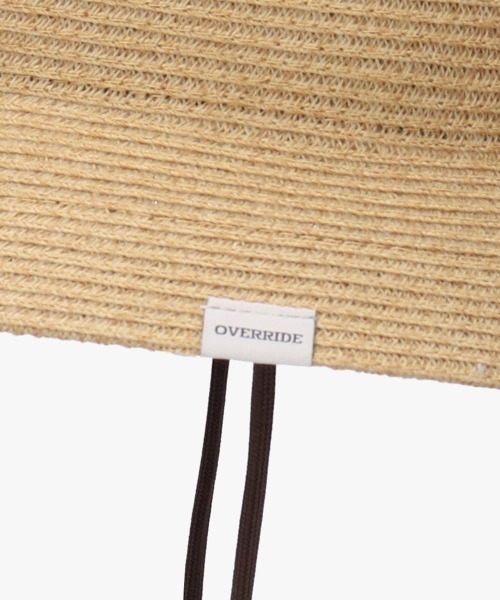 OVERRIDE（オーバーライド）の「OVERRIDE WASHABLE BD BUCKET HAT SGP / オーバーライド（ハット・レディース・ブラック/ライトブルー/ベージュ・58cm）」の11枚目の写真