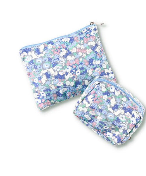 BRANSHES(ブランシェス)の「【Cat’s ISSUE】ネコ総柄プリントポーチ(バックパック/リュック・キッズ・ブルー/ピンク・FREE)」の8枚目の写真