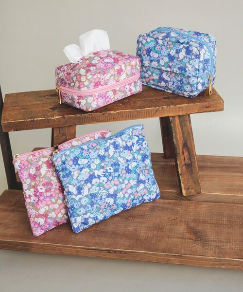 BRANSHES(ブランシェス)の「【Cat’s ISSUE】ネコ総柄プリントポーチ(バックパック/リュック・キッズ・ブルー/ピンク・FREE)」の7枚目の写真