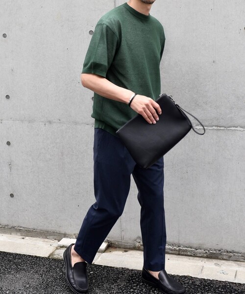 SHIPS any(シップス エニィ)の「SHIPS any: 〈手洗い可能〉リネンミックス サマーニット リラックス シアー Tシャツ◇(Tシャツ/カットソー・メンズ・ブラック/ロイヤルブルー/ダークグレー/オリーブ・SMALL/LARGE/MEDIUM)」の21枚目の写真