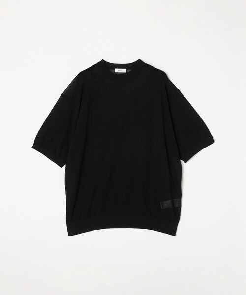 SHIPS any(シップス エニィ)の「SHIPS any: 〈手洗い可能〉リネンミックス サマーニット リラックス シアー Tシャツ◇(Tシャツ/カットソー・メンズ・ブラック/ロイヤルブルー/ダークグレー/オリーブ・SMALL/LARGE/MEDIUM)」の8枚目の写真