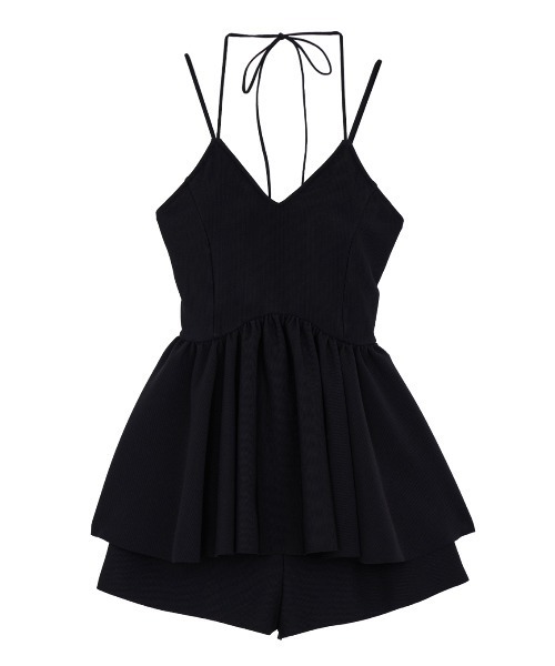 Ameri（アメリ）の「WAVE PEPLUM SWIMWEAR（水着・レディース・ブラック/カーキ/アイボリー・SMALL/MEDIUM）」の12枚目の写真