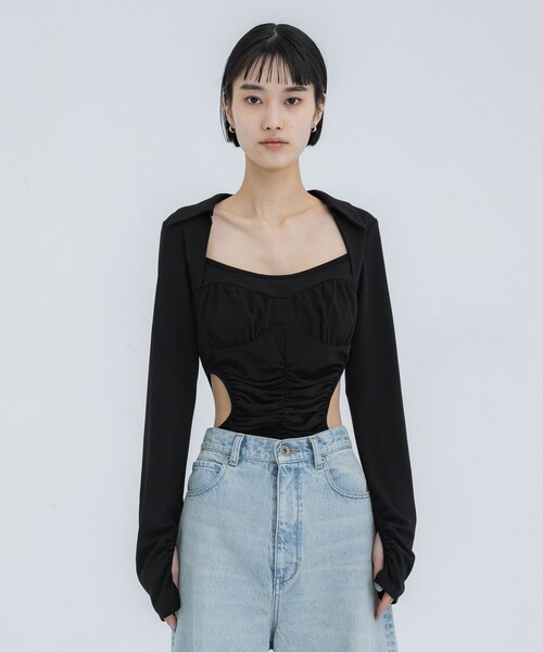 トップス THINGS THAT MATTER JERSEY BODY SUIT JERSEY BODY SUIT / ジャージボディスーツ（Tシャツ/カットソー