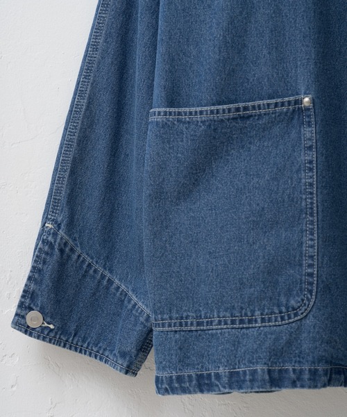 WHIMSIC(ウィムジック)の「【UNISEX】チョアコート(デニムジャケット・メンズ・ブルー/ホワイト・FREE)」の12枚目の写真