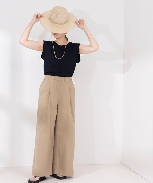 NOLLEY’S(ノーリーズ)の「《アンサンブル対応》シアーワッフルタンクトップ(Tシャツ/カットソー・レディース・ライトグリーン/ネイビー/オフホワイト・FREE)」の21枚目の写真