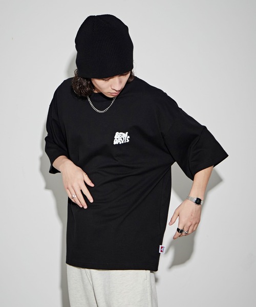 BEN DAVIS(ベンデイビス)の「∴WEGO/別注ベンデイビスプランプロゴT(Tシャツ/カットソー・メンズ・ホワイト/ブラック/スミクロ/オートミール・LARGE/MEDIUM/SMALL)」の14枚目の写真