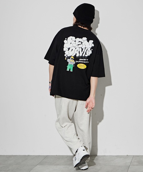 BEN DAVIS(ベンデイビス)の「∴WEGO/別注ベンデイビスプランプロゴT(Tシャツ/カットソー・メンズ・ホワイト/ブラック/スミクロ/オートミール・LARGE/MEDIUM/SMALL)」の16枚目の写真