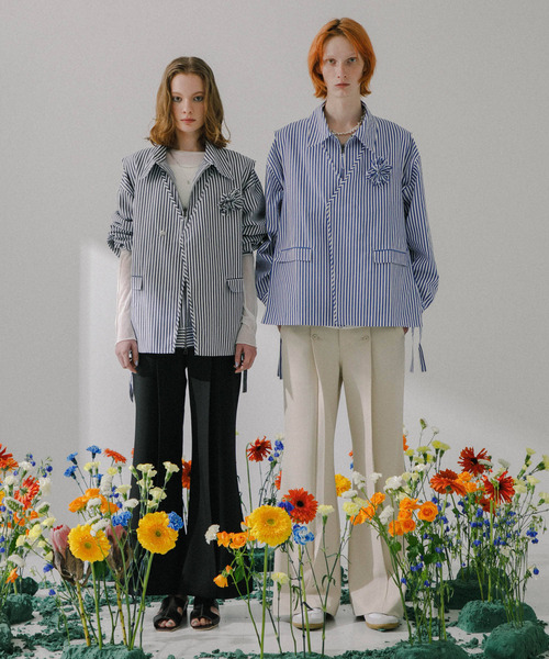 SENSE OF PLACE by URBAN RESEARCH(センスオブプレイスバイアーバンリサーチ)の「hxcyyd × SOP ストライプフラワーコサージュシャツベスト(UNISEX)(ベスト・メンズ・その他1/その他2・MEDIUM/LARGE)」の19枚目の写真