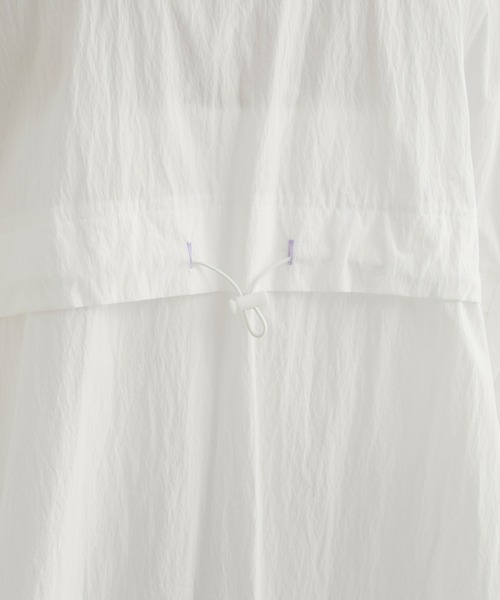 VIS（ビス）の「【洗える】ドロストシャツブルゾン（ブルゾン・レディース・ホワイト/ピンク・FREE）」の3枚目の写真