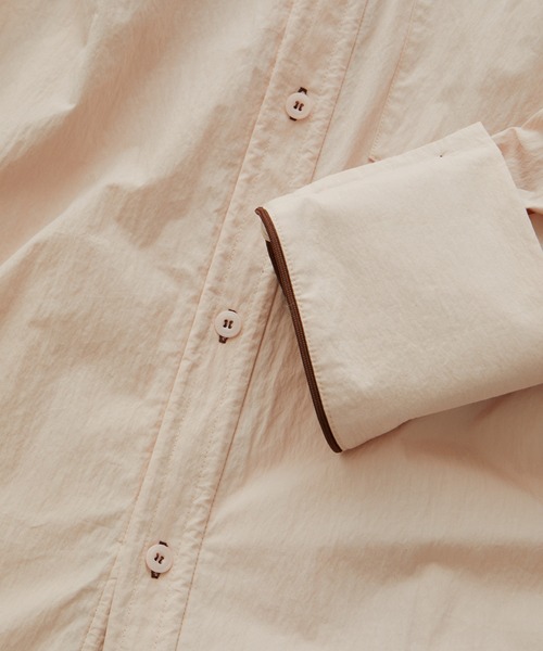 VIS（ビス）の「【洗える】ドロストシャツブルゾン（ブルゾン・レディース・ホワイト/ピンク・FREE）」の6枚目の写真