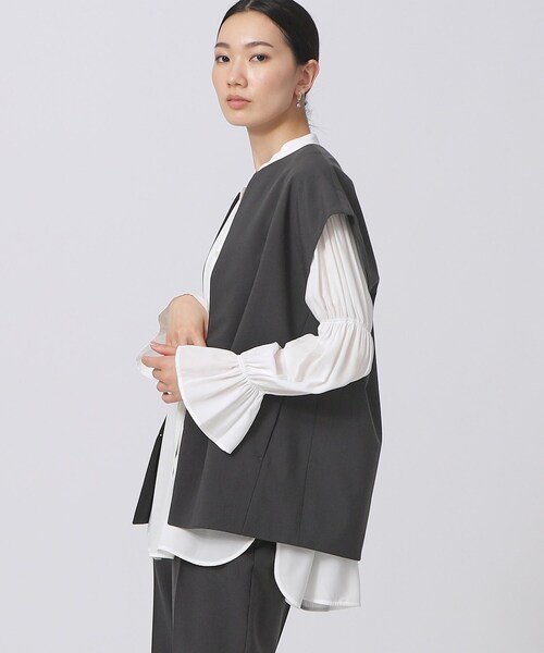 GALLEST（ギャレスト）の「◆バルーンジレ（ベスト・レディース・チャコールグレー/ナチュラル/ライトグレー系9・38/34）」の15枚目の写真