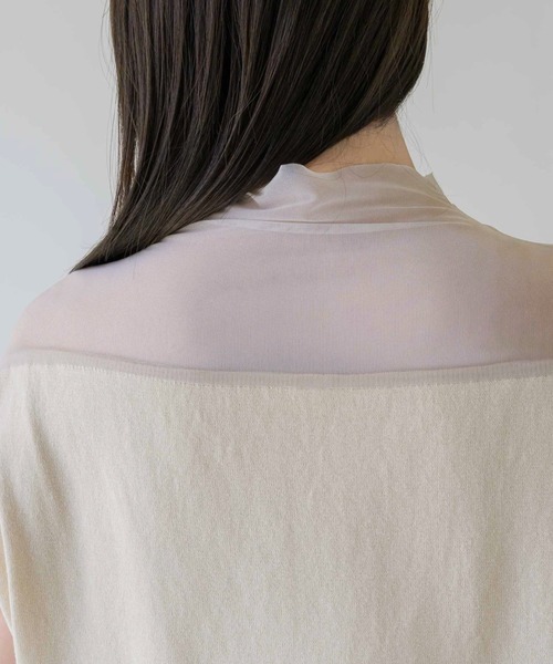 NEUNA（ヌナ）の「シアードッキングトップス（Tシャツ/カットソー・レディース・アイボリー/ブラック/グレイッシュベージュ・FREE）」の22枚目の写真
