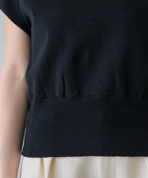 NEUNA（ヌナ）の「シアードッキングトップス（Tシャツ/カットソー・レディース・アイボリー/ブラック/グレイッシュベージュ・FREE）」の13枚目の写真