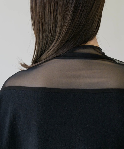 NEUNA（ヌナ）の「シアードッキングトップス（Tシャツ/カットソー・レディース・アイボリー/ブラック/グレイッシュベージュ・FREE）」の14枚目の写真