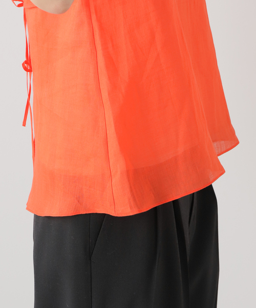 SAYAKADAVIS（サヤカディヴィス）の「SAYAKADAVIS Sheer Tank Top SBL17-SRM（シャツ/ブラウス・レディース・オレンジ/ベージュ・X-SMALL）」の10枚目の写真