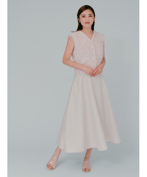 美品 セルフォード ビジュー付きクリアサンダル ベージュ38 24.5 ミュール 美品 セルフォード ビジュー付きクリアサンダル ベージュ38 24.5