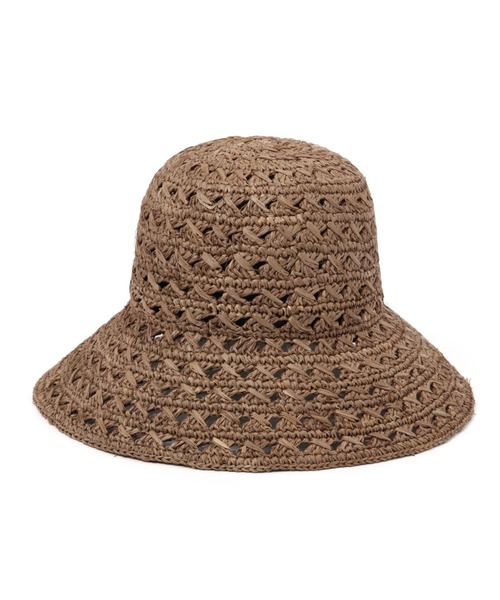 niko and...（ニコアンド）の「オリジナルラフィアキャペリンハット（ハット・レディース・モカ/ナチュラル・FREE）」の5枚目の写真