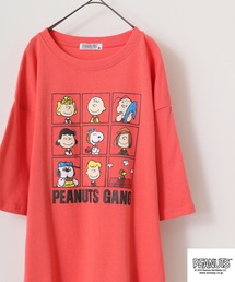 PEANUTS ヘビーウェイトドロップショルダー 半袖Tシャツ
