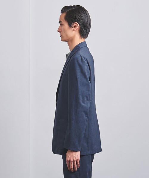 UNITED ARROWS（ユナイテッドアローズ）の「ポリエステル/T＆T シングル２ボタンジャケット  COZY -ウォッシャブル・ストレッチ・防しわ性（着用しわ）-（テーラードジャケット・メンズ・ベージュ/ロイヤルブルー・S/M/XL/XXL/L）」の7枚目の写真