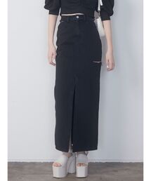 EMODA | サイドカットデニムスカート(デニムスカート)