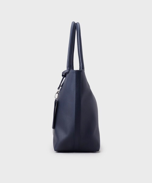 tk.TAKEO KIKUCHI（ティーケータケオキクチ）の「レザー調トートバッグ（トートバッグ・メンズ・ブラック/ブラック系/ブルー系その他/ダークブラウン・00）」の6枚目の写真