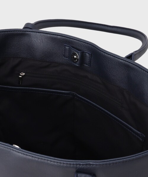 tk.TAKEO KIKUCHI（ティーケータケオキクチ）の「レザー調トートバッグ（トートバッグ・メンズ・ブラック/ブラック系/ブルー系その他/ダークブラウン・00）」の21枚目の写真
