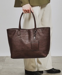 tk.TAKEO KIKUCHI（ティーケータケオキクチ）の「レザー調トートバッグ（トートバッグ）」