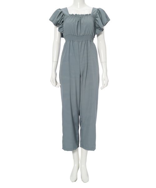 fifth(フィフス)の「フリルギャザーオールインワン(つなぎ/オールインワン・レディース・ベージュ/ブラック/ブルーグレー・M)」の17枚目の写真