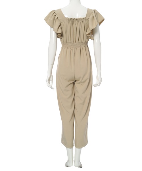 fifth(フィフス)の「フリルギャザーオールインワン(つなぎ/オールインワン・レディース・ベージュ/ブラック/ブルーグレー・M)」の12枚目の写真