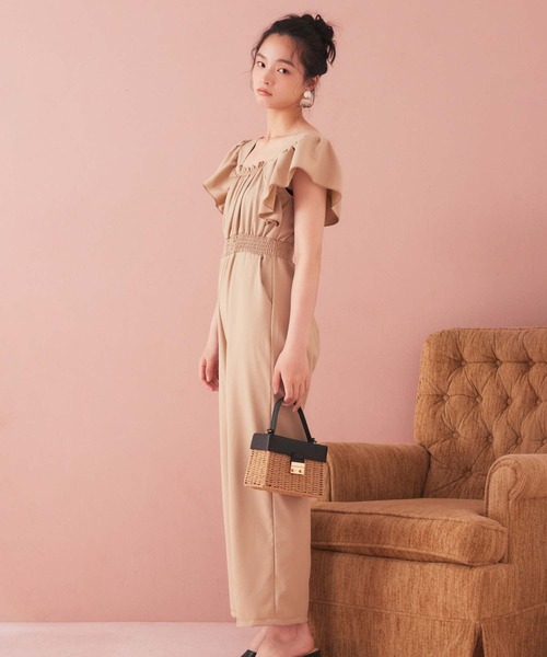 fifth(フィフス)の「フリルギャザーオールインワン(つなぎ/オールインワン・レディース・ベージュ/ブラック/ブルーグレー・M)」の20枚目の写真