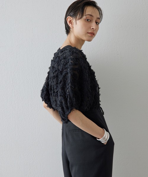 【美品】Whim Gazette ウィムガゼット ジャガードボレロ Whim Gazette（ウィムガゼット）の「ジャガードボレロ（シャツ