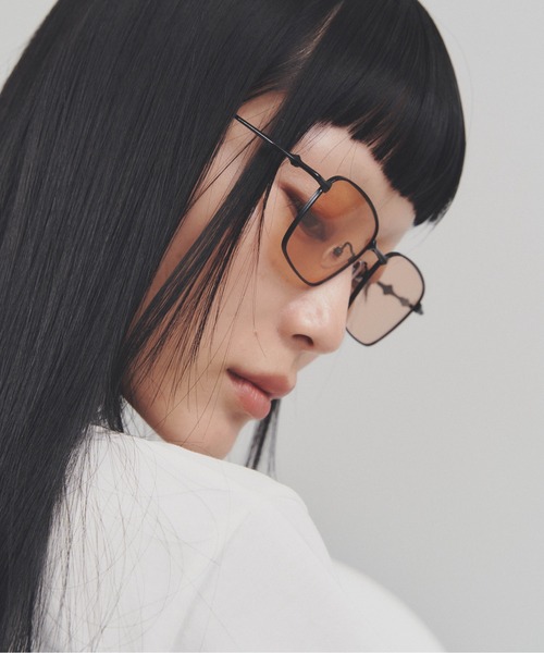 Carmelo(カーメロ)の「Square lens color sunglass(サングラス・レディース・オレンジ/ブルー・FREE)」の19枚目の写真