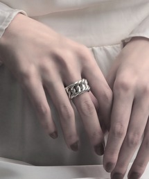 YArKA（ヤーカ）の「【YArKA/ヤーカ】[egoistic series] solid feel with kihei ring [cyb5] / 重厚感のある喜平リング Y2404BWR5267（リング）」